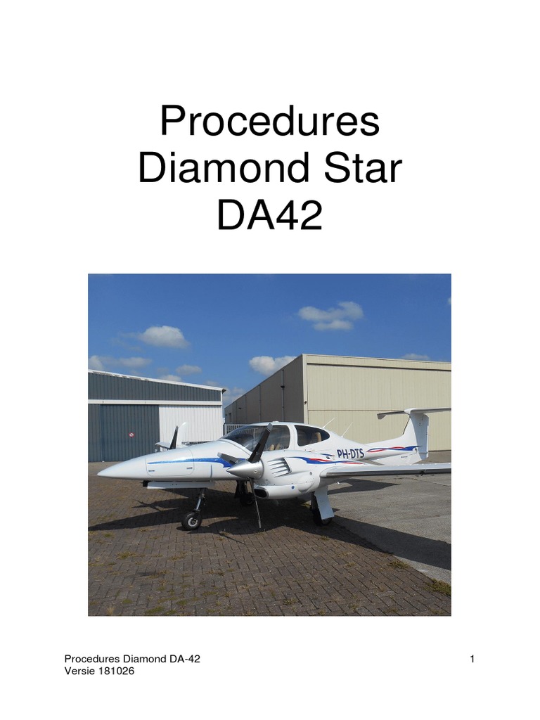 Diamond DA-42 Procedures Manual | PDF | Computers | Home & Garden