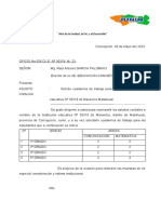 Oficio de Cuadernos de Trabajo