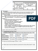 Examen Normalisé Provincial de La Langue Française 6ème AEP