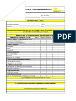 Evaluacion de Cursos y Entrenamientos