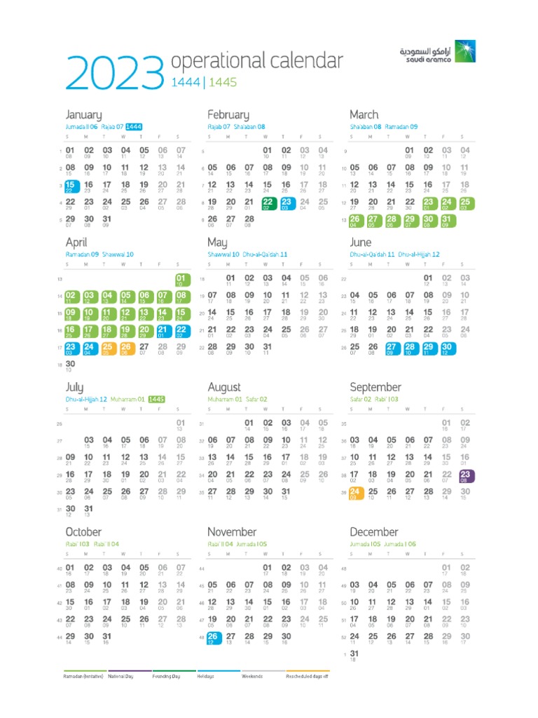 Saudi Aramco Operational Calendar 2024 Pdf Eadith Estrella Saudi Aramco Operational Calendar 2024 Pdf Eadith Estrella