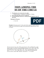 Relation Among The Chords of The Circle