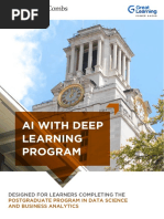 AI With Deep Learning Program Brochure