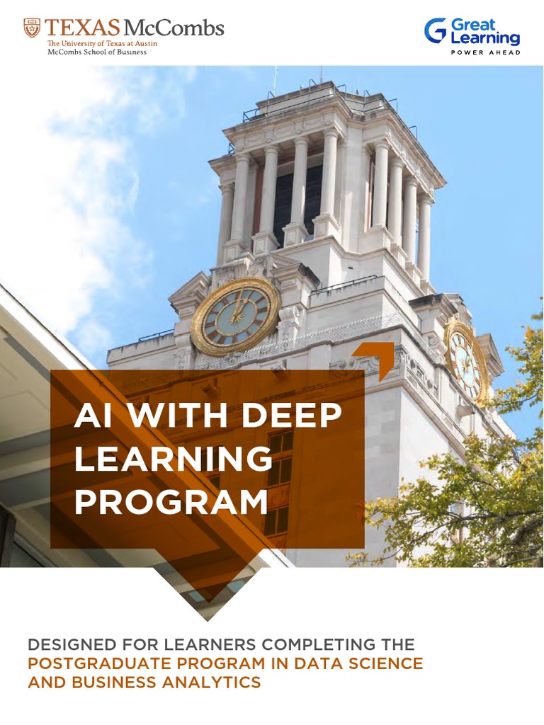 AI With Deep Learning Program Brochure | PDF | Deep Learning ...
