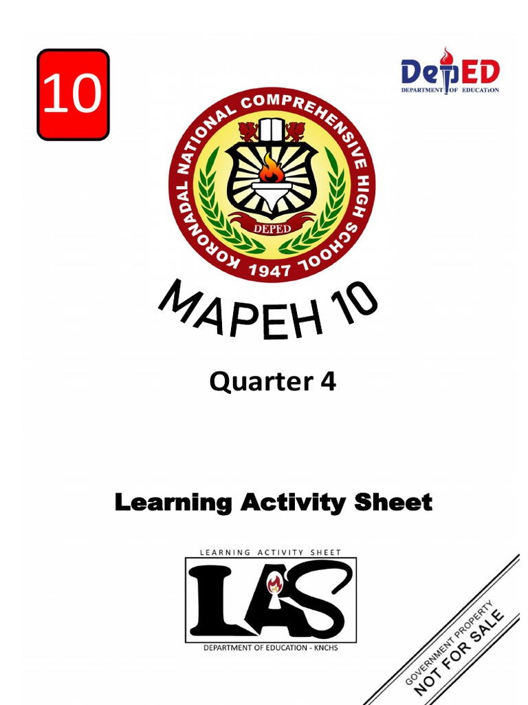 4th Quarter MAPEH 10 LAS RTP Final | PDF