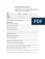 Movie Review Worksheet - Be A Movie Critic 33