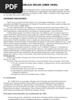 REPÚBLICA VELHA (APOSTILA)