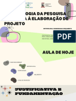 Elaboração de Projeto - Metodologia, Cronograma e Orçamento