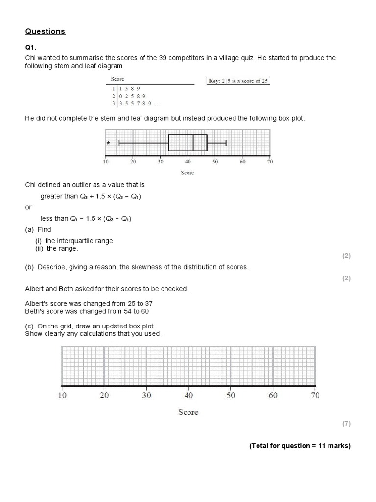 Statistics Revision Questions and Answers | PDF | Computers