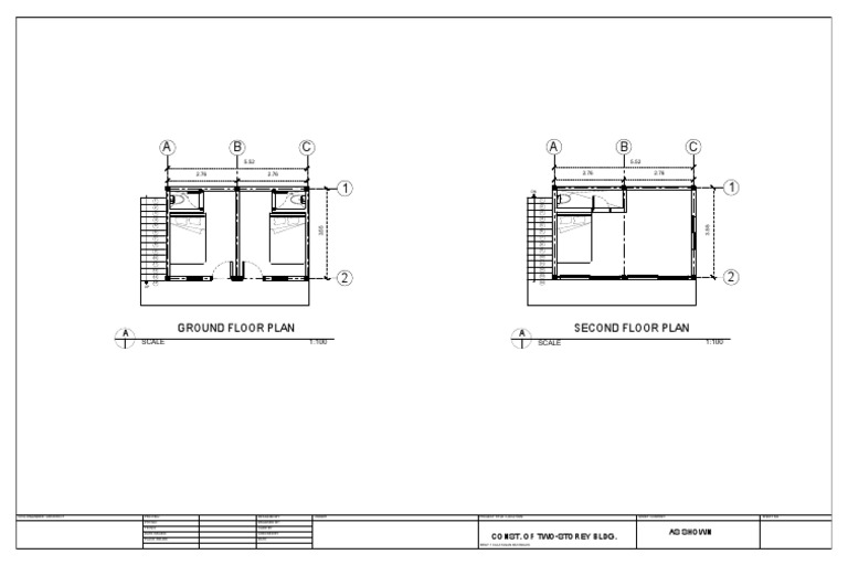 Two-Storey School Building Plans | PDF