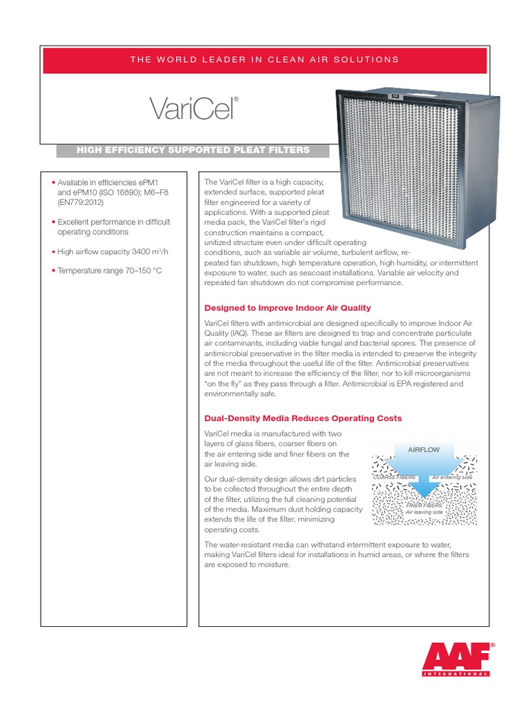 AAF Product Leaflet VariCel en | PDF