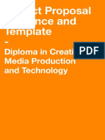Ual Level 3 Diploma in Creative Media Production and Technology Project Proposal Guidance and Template