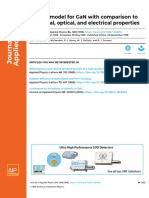 Growth Model For GaN With Comparison To Structural, Optical, and Electrical Properties