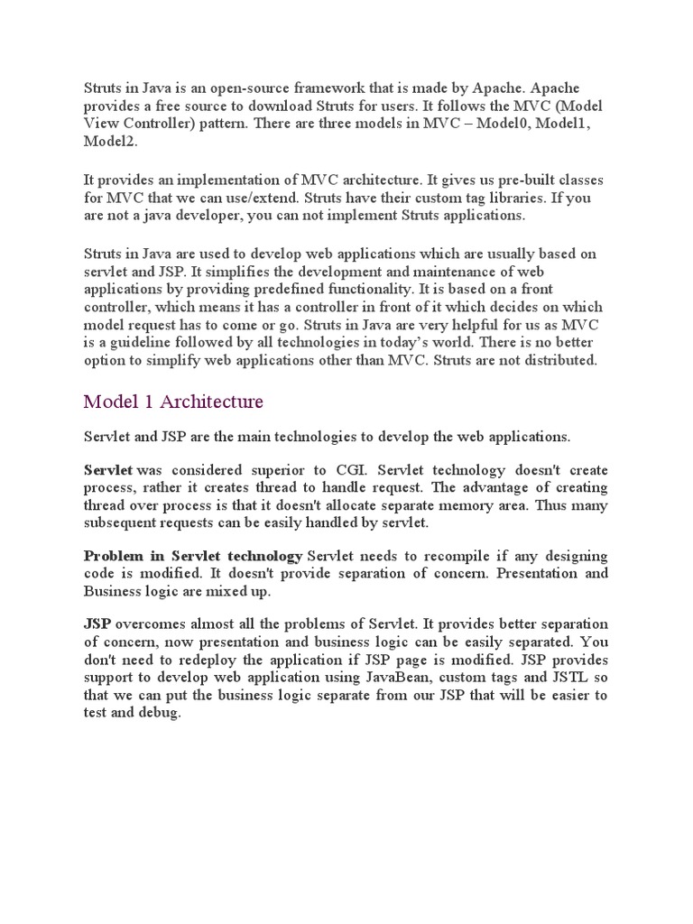 Struts download free pdf model view controller software development