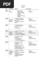 Course Plan