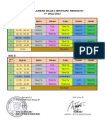 Jadwal Pelajaran Kelas I SDN Pasar Minggu