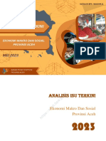 Analisis Isu Terkini Ekonomi Makro Dan Sosial Provinsi Aceh Edisi Mei 2023