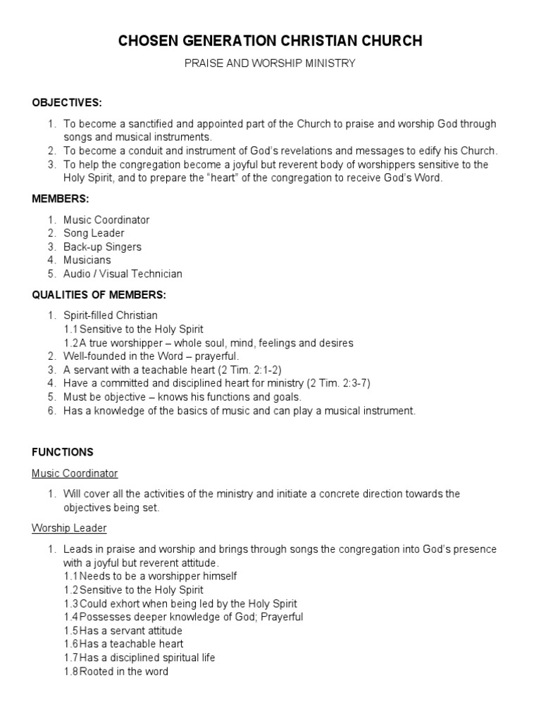 Worship Training PDF Worship Contemporary Worship Music