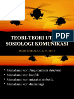 9-11. Teori Utama Sosiologi Komunikasi