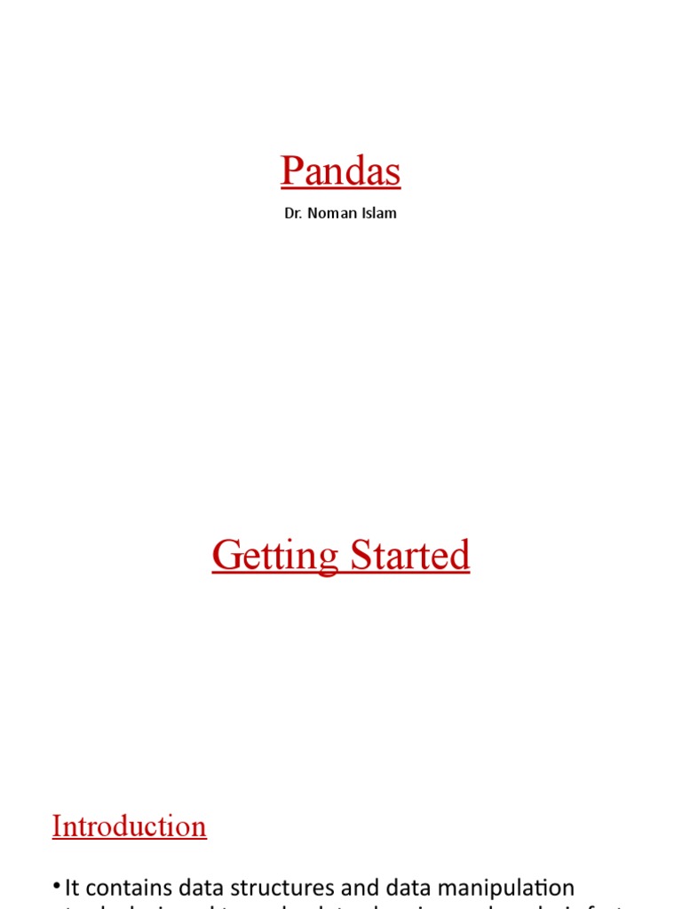 pandas | PDF