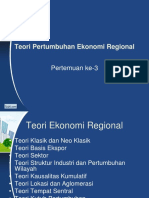 Teori Pertumbuhan Ekonomi Regional