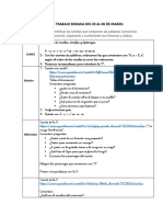 Pauta de Trabajo Semana Del 03 Al 06 de Marzo