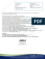 Se Realiza Resonancia Magnética Cerebral en Planos Axial, Coronal y Sagital, y Secuencias Habituales, Sin Administración de Gadolinio, Observando