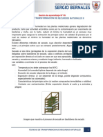 SESION 5 TÉCNICAS DE TRANSFORMACIÓN DE RECURSOS NATURALES II