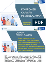 Komponen Capaian Pembelajarana