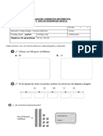 Evaluación Formativa Númeración