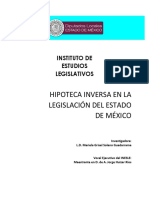 Hipoteca Inversa en La Legislación Del Estado de México