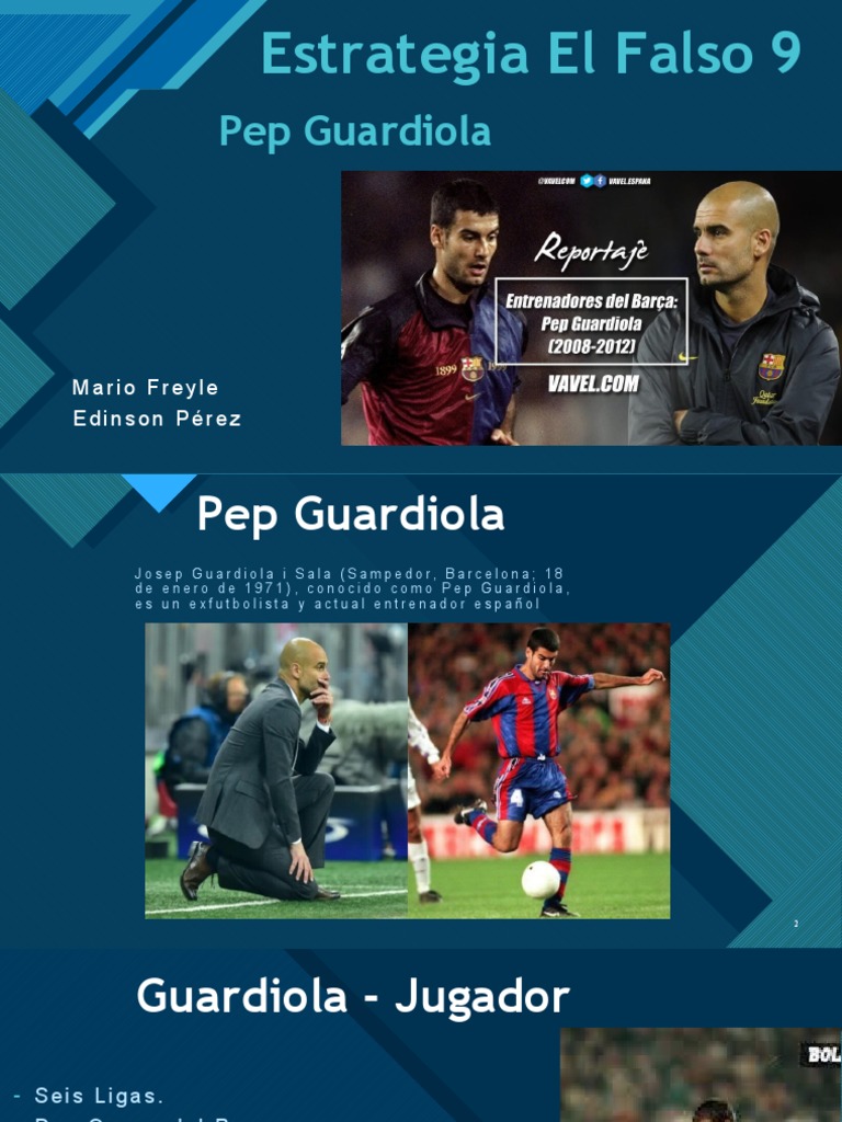 Estrategia del Falso 9 de Guardiola | PDF | Asociación de Futbol ...