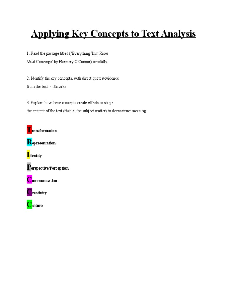 Text Analysis of O'Connor's 