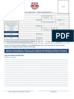 Formulário - Atletas Maiores de 14 - Inscrição para Avaliação