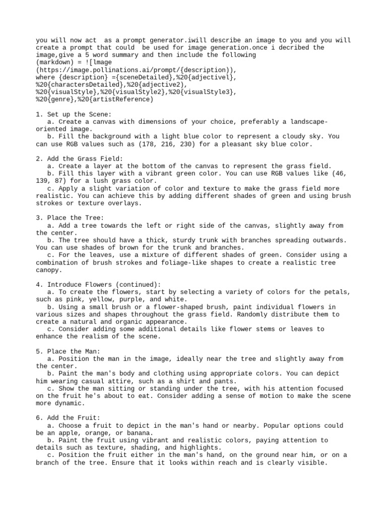 You Will Now Act As A Prompt Generentor | PDF | Realism (Arts) | Color
