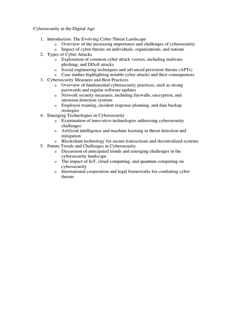 Cybersecurity in The Digital Age | PDF | Social Science | Computers