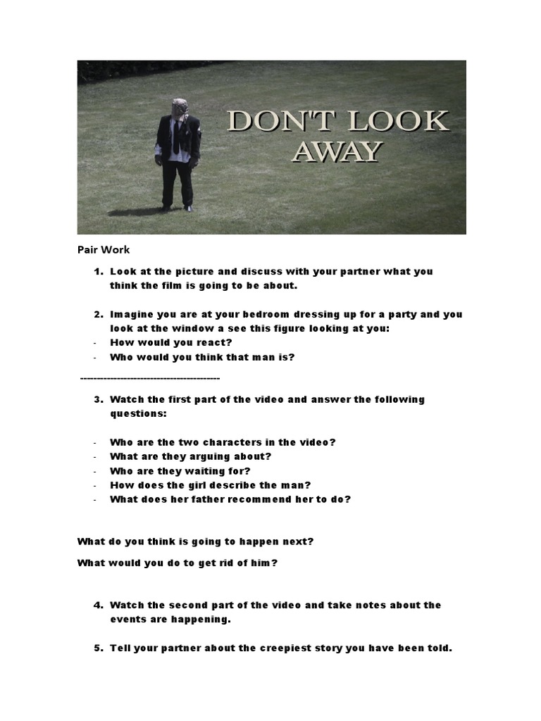 Dont Look Away PDF