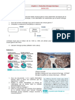 Production Énergie - Exercices