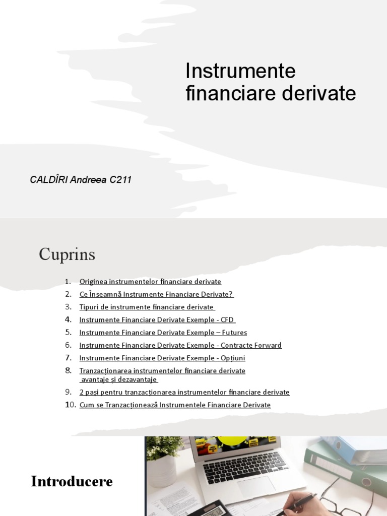 Instrumente financiare derivate Caldîri Andreea PDF