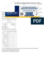 Atividade Projeto e Desenvolvimento de Produto - Uninter