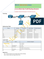 Lab - Configure Router-on-a-Stick Inter-VLAN Routing (Answers Version)