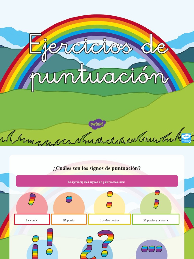 Es SL 2548304 Ejercicios de Lengua Interactivos Los Signos de Puntuacin ...