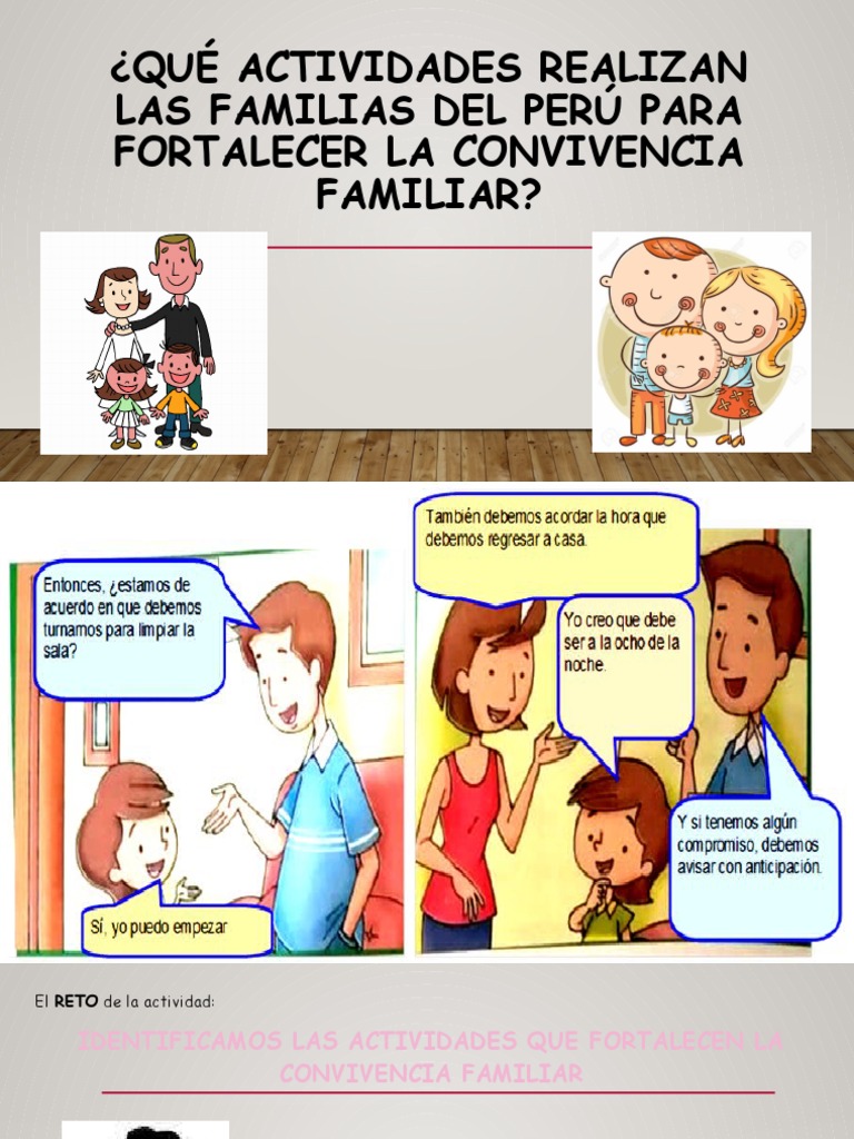 Actividades para fortalecer la convivencia familiar | PDF | Salud y ...