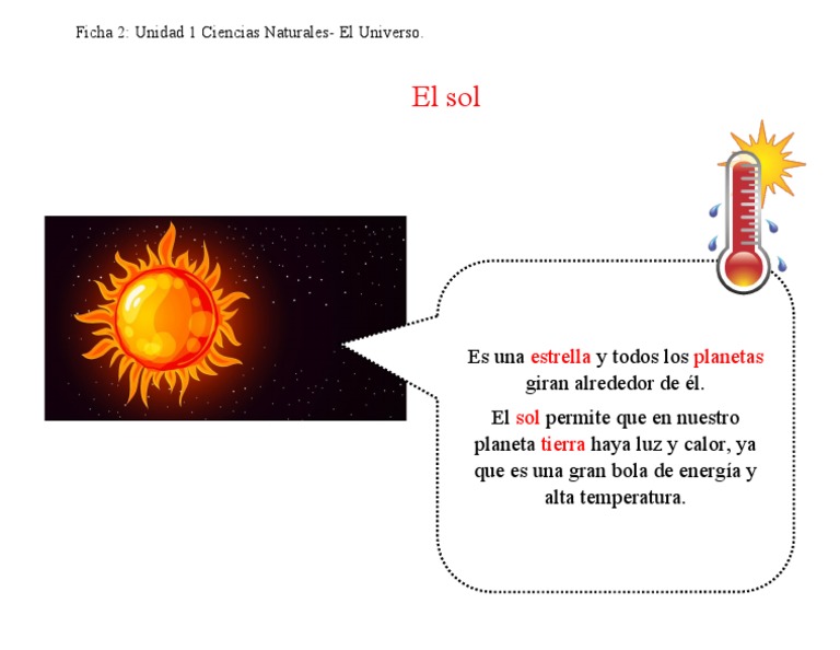 El Sol: Fuente de Luz y Calor | PDF