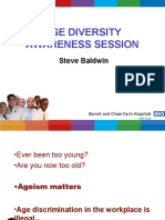 Age Diversity Awareness Session: Steve Baldwin