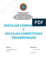 Ventajas Comparativas y Ventajas Competitivas de La Empresa Transmonagas - Jeniffer Villarroel