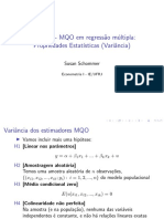 AULA 10 - MQO em Regressão Múltipla - Propriedades Estatísticas (Variância)