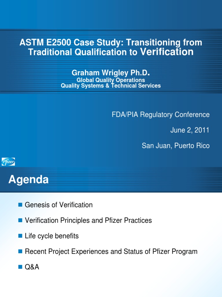 ASTM E2500: Verification in Pharma Systems | PDF | Verification And ...