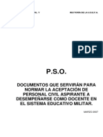 Procedimiento para La Aceptaci N de Profesores Civiles