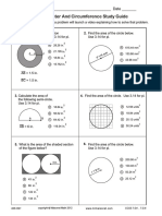 Area, Perimeter and Circumference Study Guide: Name - Date